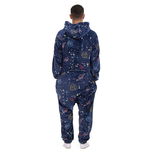 Snuggs Blanket Onesie Dark Blue Space